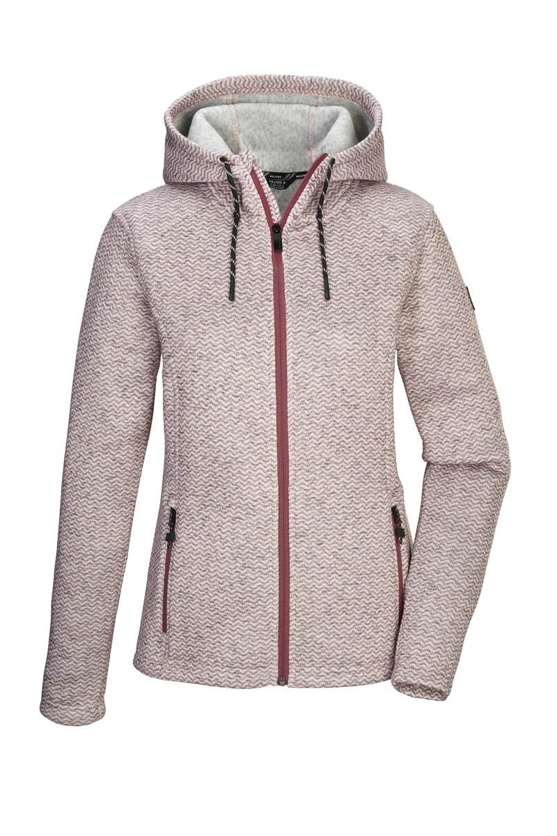 Killtec KOW 5 Gebreide Fleece Vest Dames - Roze