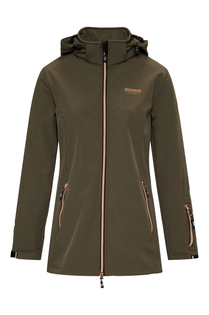 Nordberg Irene Softshell Ski Jas Dames - Groen