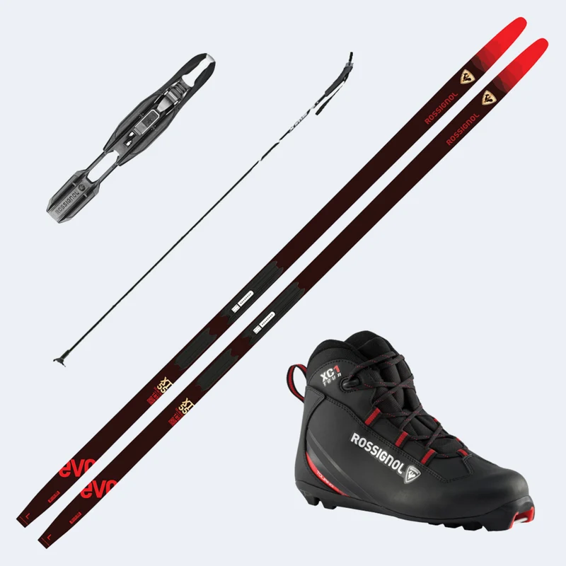 2027 Rossignol Evo XT 55 Skis w/ Rossignol XC 1 Boots and Poles