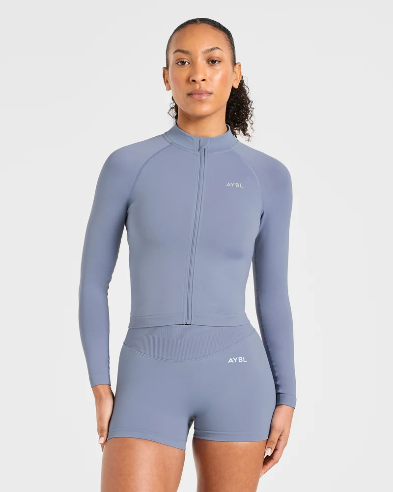 Enhance Seamless Jacket - Slate Blauw