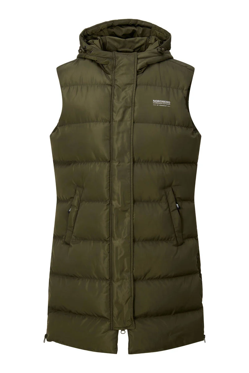 Nordberg Helle Puffer Bodywarmer Dames - Groen