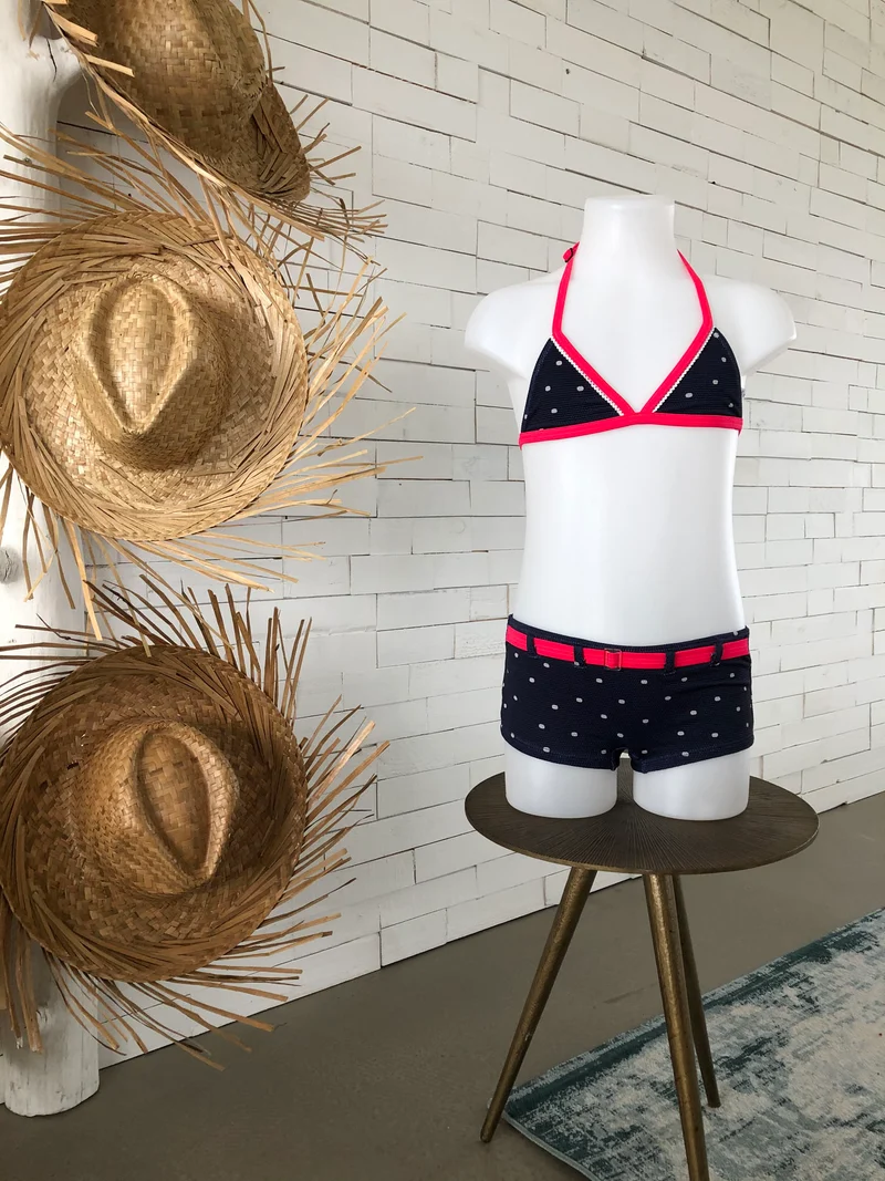 Shorty Structure Stripe girls bikini