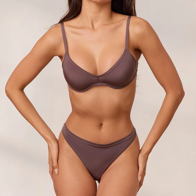 Barely There Plunge BH - Paarsbruin