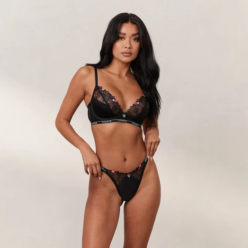 Zalia Plunge BH - Zwart