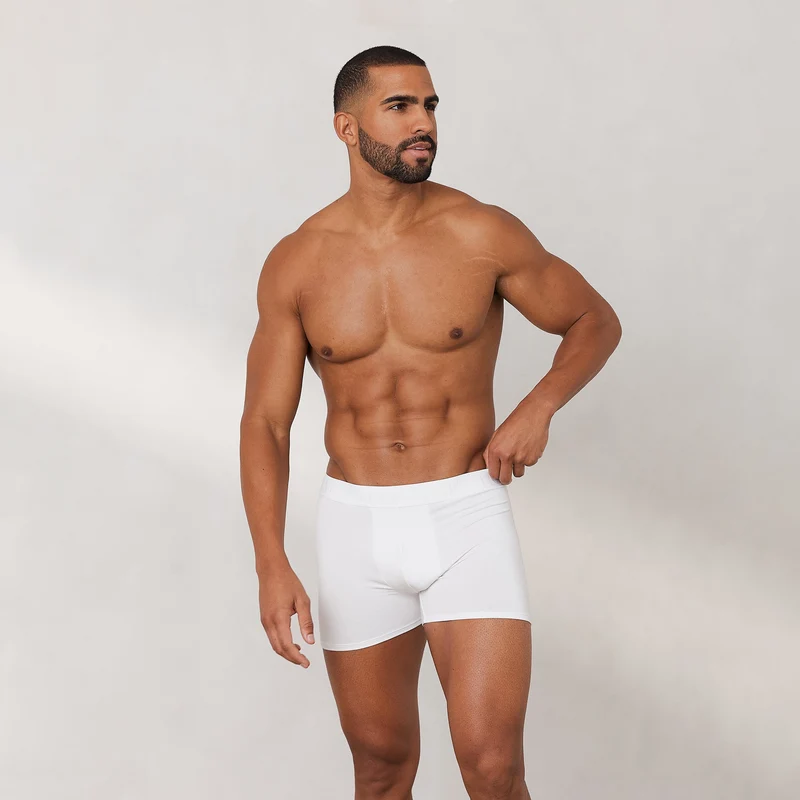 Luxe Herenboxershorts (3-Pack) - Wit