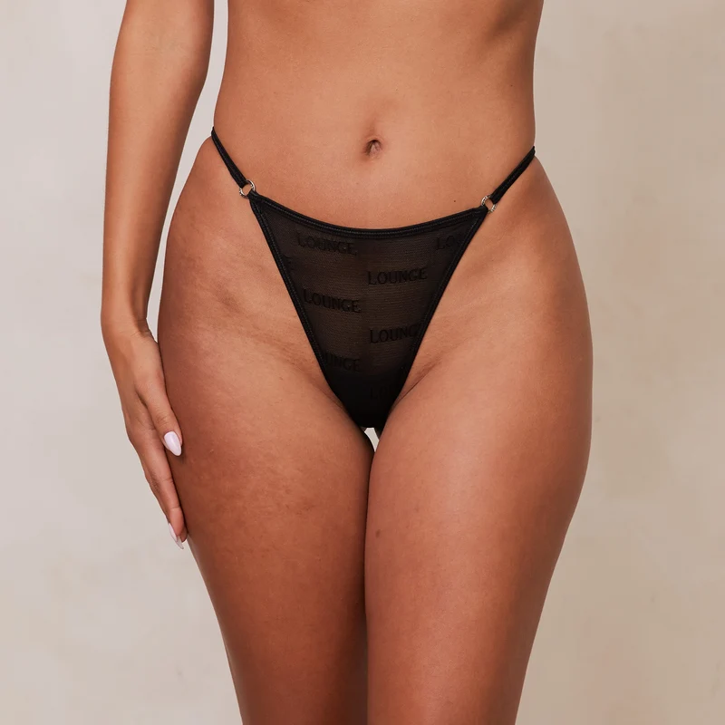 Bold Mesh String - Zwart