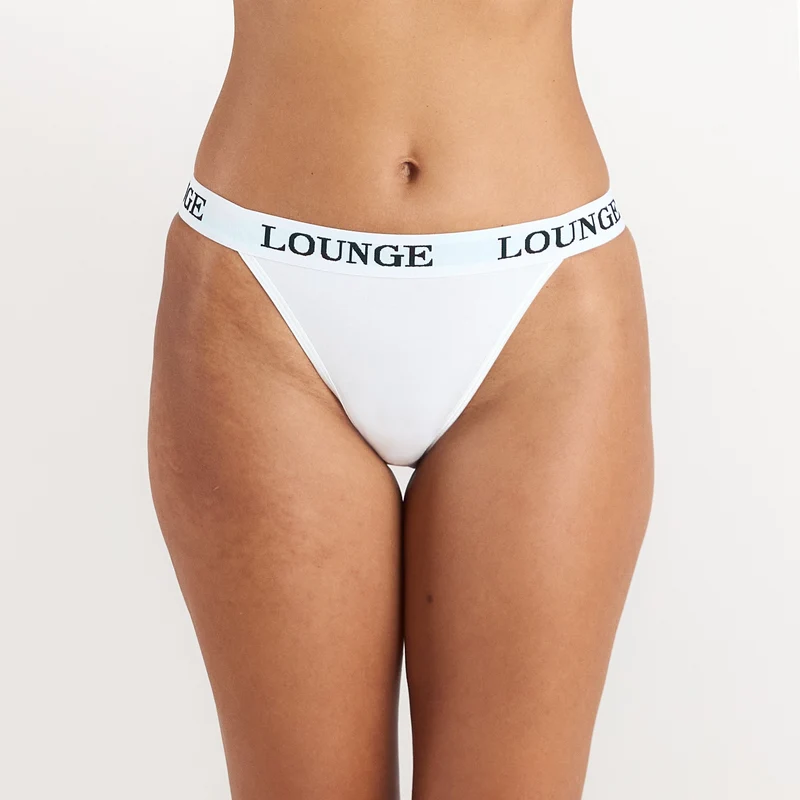 Bamboo Triangle Slip - Effen Wit