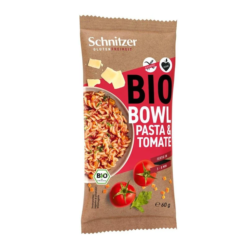 Schnitzer Bowl Pasta Tomaat Bio 60 gram