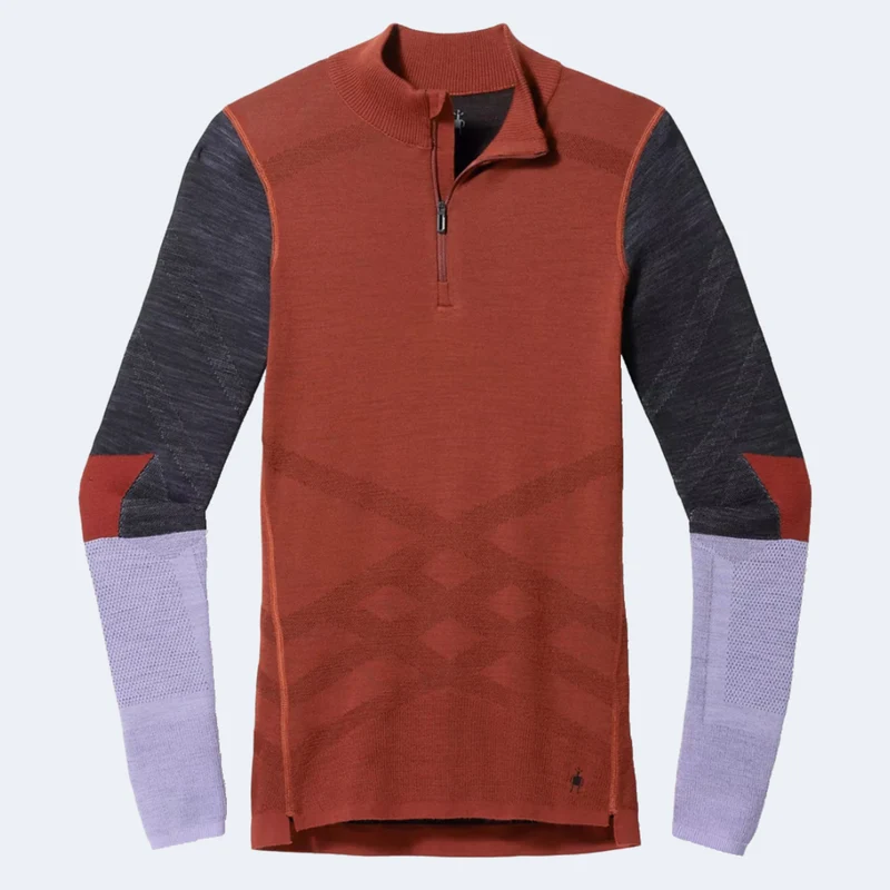 Smartwool Intraknit Thermal Merino Base Layer Women's Colorblock 1 4 Zip