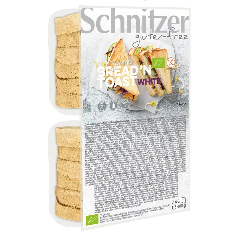 Schnitzer Organic Bread 'n Toast Wit 400 gram