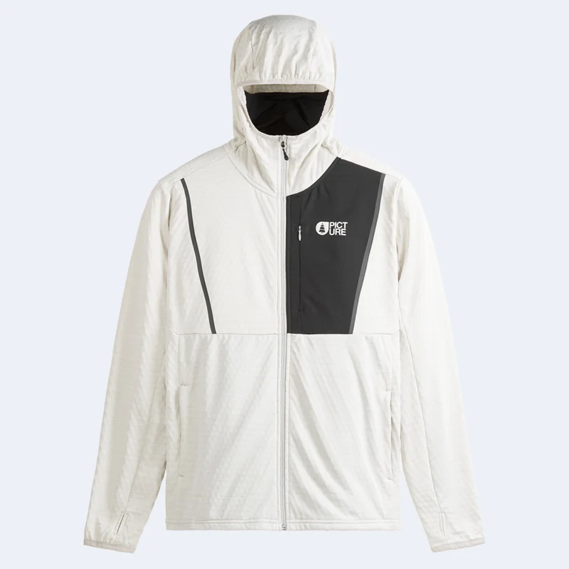Picture Bake Grid Men's Full-Zip Fleece