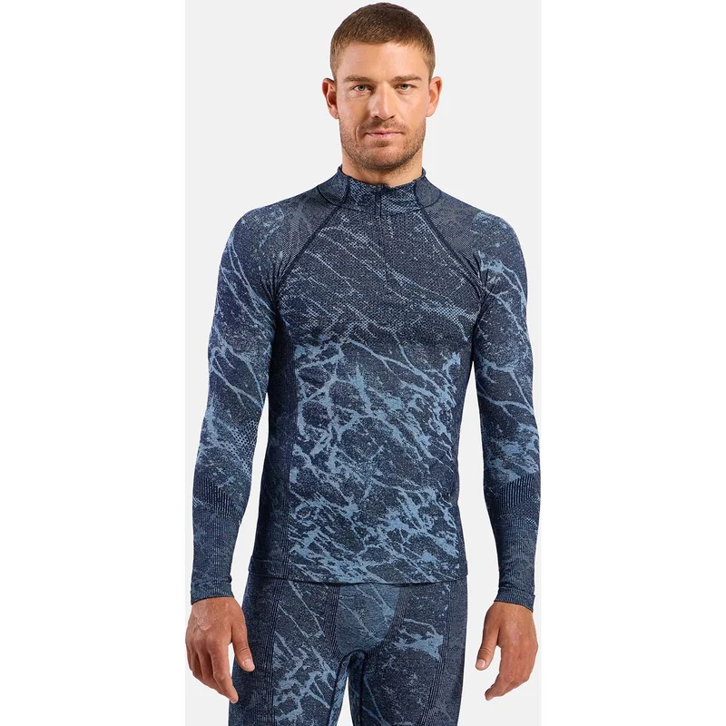performance warm blackcomb base layer shirt half-zip