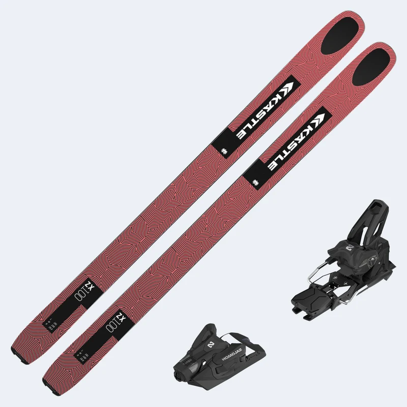 2026 Kastle ZX 100 Skis with Salomon Strive 14 GW Bindings