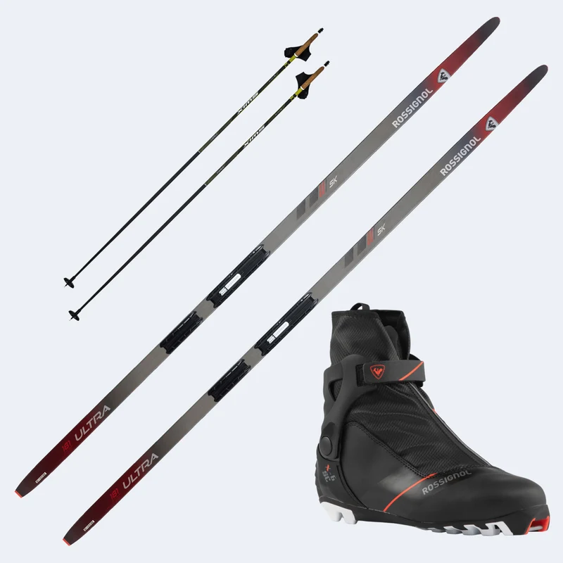 2027 Rossignol Ultra Skate Skis with Rossignol X6 Combi SC Boots and Poles