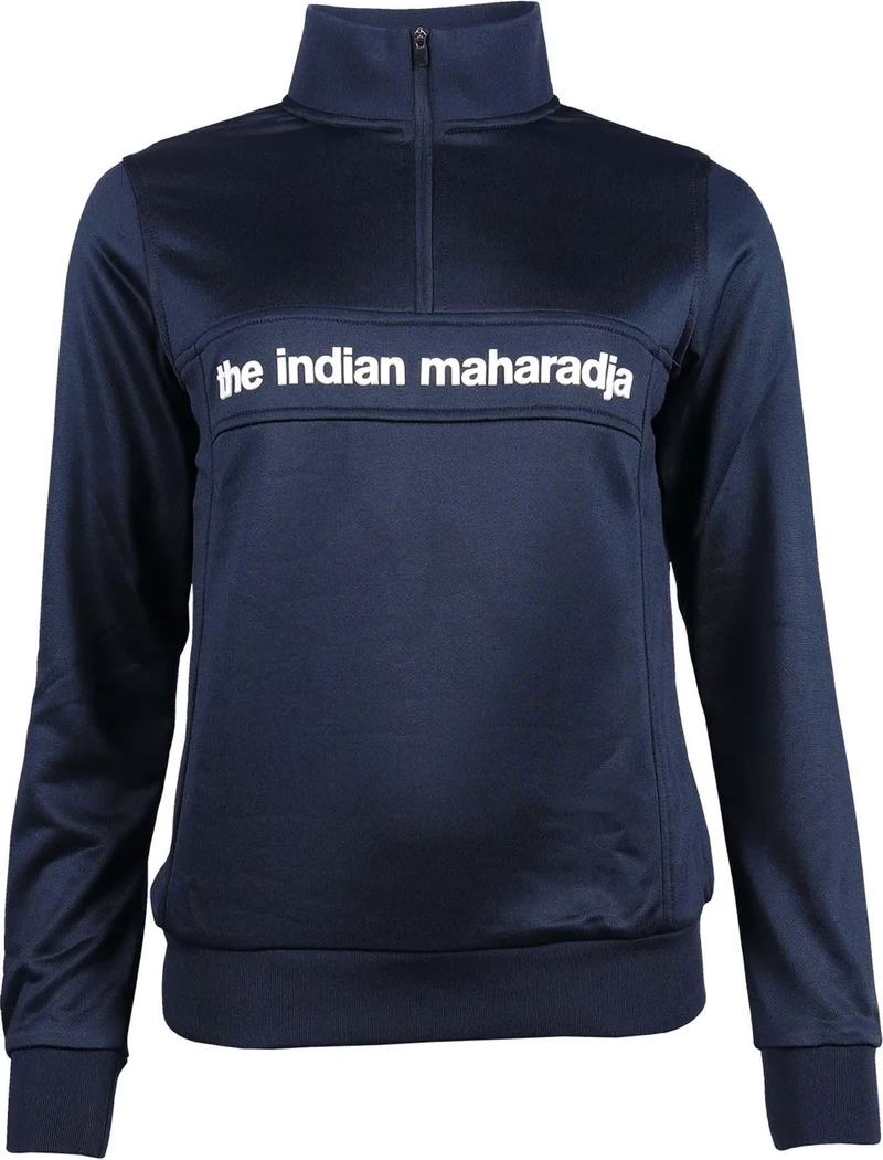 women poly terry half zip im