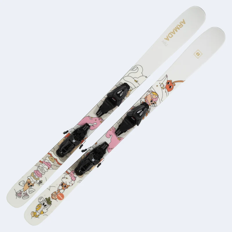 2025 Armada ARJ Pop Art White Ski w/ C5 Bindings
