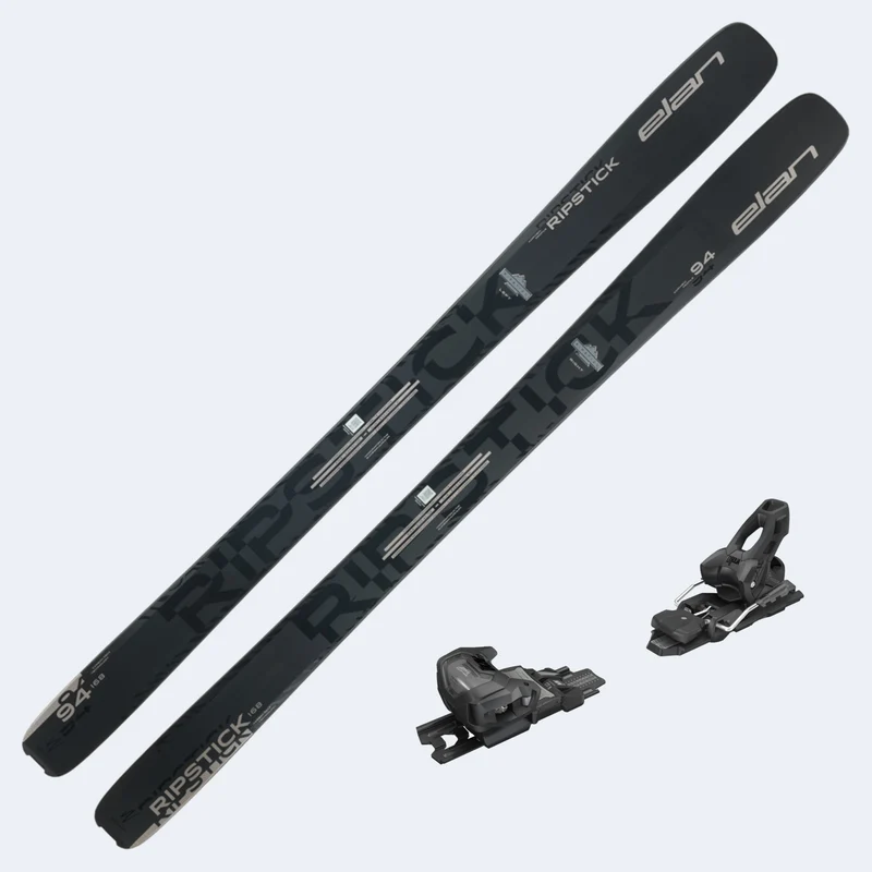 2026 Elan Ripstick 94 Black Edition Women's Skis W/ Attack 11 GW Demo Bindings