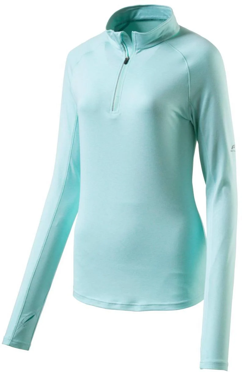 CUSCA wmsDa.Langarmshirt/Halbzipp88%Pes 12%El DryPlusEc