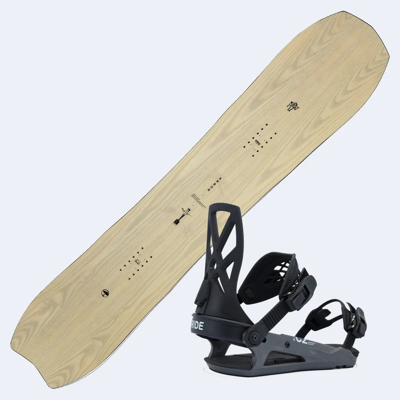 2026 Arbor Satori Snowboard with Ride C-2 Bindings