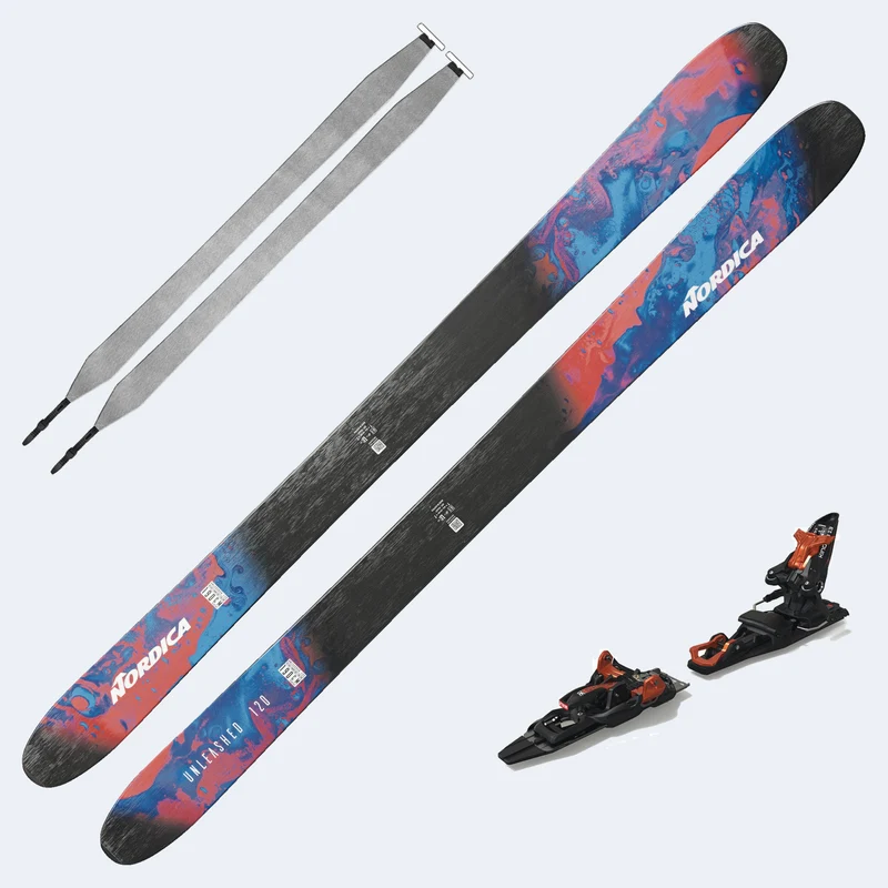 2026 Nordica Unleashed 120 Tour Set Demo Skis W/ Kingpin 13 Demo Bindings and Skins