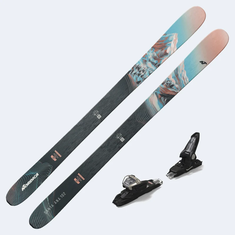 2027 Nordica Santa Ana 102 Women's Demo Skis W/ GRIFFON 13 Demo Bindings