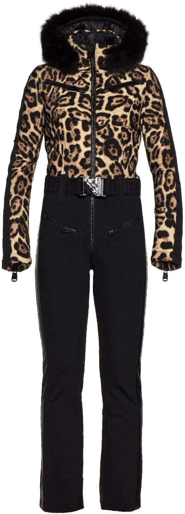 lynx ski suit faux fur